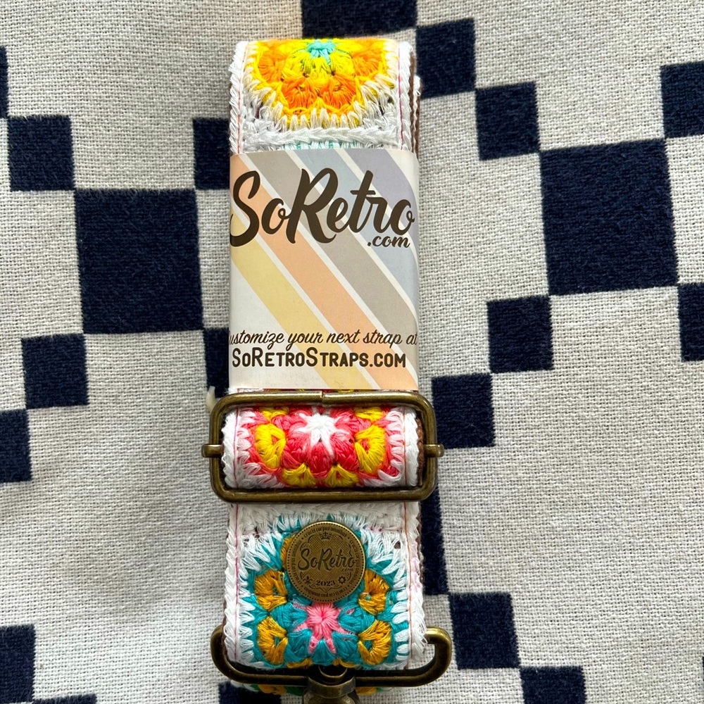 SoRetro Afghan Crochet Crossbody strap